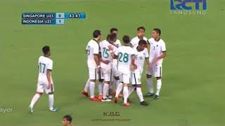 Laga Uji Coba U23 Indonesia vs U23 Singapura 30 21 Maret 2018 [upl. by Lamej]