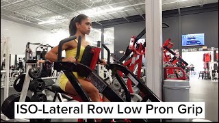 ISO Lateral Row Prone Grip  RhomboidsTrapsLats [upl. by Gawen]