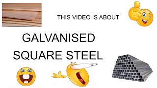 GALVANISED SQUARE STEEL 🗣️🗣️🗣️🔥🔥🔥 [upl. by Thirzi]