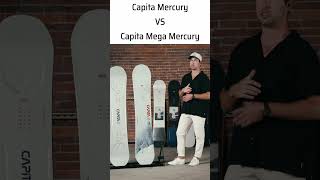 Snowboard Comparison Capita Mercury vs Capita Mega Mercury snowboarding theskimonster short [upl. by Bast]