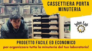 Cassettiera porta minuteria fai da te economica e semplice [upl. by Isbel]