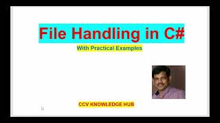 File Handling in CNet [upl. by Seleta]