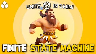 Make a Finite State Machine in Unity in Two Minutes [upl. by Ivel312]