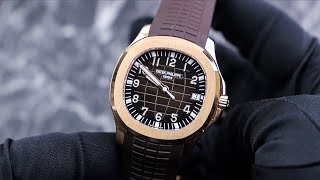 Patek Philippe Aquanaut 5167R Rose Gold Unboxing amp Presentation [upl. by Rannug]