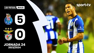 Resumo FC Porto 50 Benfica  Liga Portugal Betclic  sport tv [upl. by Naliorf319]