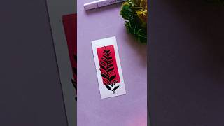 bookmark painting 🌿💗  bookmark easypainting shorts youtubeshorts [upl. by Modnar56]