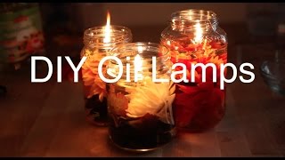 EASY DIY Oil Lamps  Pretty AF  SYDNEY MILAN [upl. by Aynekal]