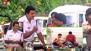 Sunil Caught Red Handed Funny Traffic Police Comedy Scene  TeluguVideoZ [upl. by Dnomra]