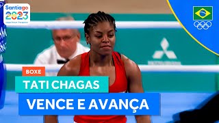 JOGOS PANAMERICANOS  TATI CHAGAS VENCE DE VIRADA E AVANÇA NO BOXE [upl. by Sofer541]