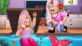 My Sister Was SECRETLY A MERMAID  I Built Her A Secret TINY HOME Roblox [upl. by Ecinhoj475]