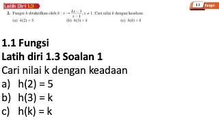 Bab 1 part 1 Matematik Tambahan Tingkatan 4 kssm 11 Fungsi [upl. by Eadnus]