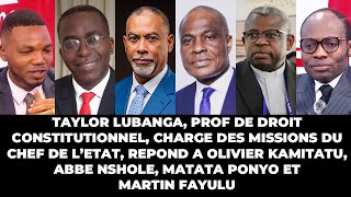 DELKAS TAYLOR LUBANGA PROF DE DROIT REPOND A FAYULU NSHOLE KAMITATU ET MATATA [upl. by Balf424]