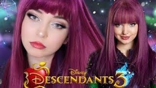 MAL Descendants 3 Transformation Makeup Tutorial [upl. by Refinnaej]