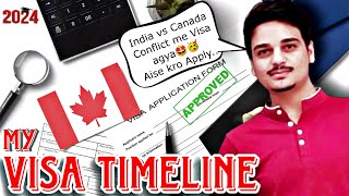 CANADA 🇨🇦 VISA Process Time😱  My TIMELINE for Study Visa Just in 24 DAYS🔥  TvB in Canada🇨🇦 [upl. by Neurath]