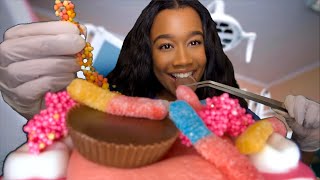 ASMR Dentist Cleans Your Teeth amp Eats The Candy Out Of It 🦷🍫ASMR Dentist Roleplay [upl. by Gaskins]