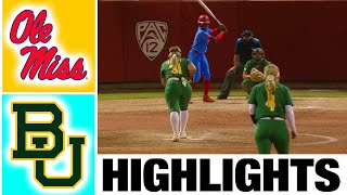 Baylor vs Ole Miss Highlights  NCAA Softball ELIMINATION GAME  2023 College Softball [upl. by Rozanne]