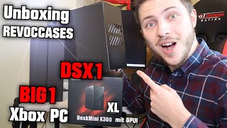 REVOCCASES DSX1 😍 Asrock DeskMini XL mit GPU amp BIG1 Mini ITX Xbox PC Gehäuse im Montags Unboxing [upl. by Ahsikrats450]