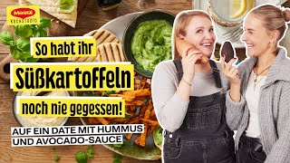 SüßkartoffelPommes mit AvocadoSauce und Hummus [upl. by Eletnahs]