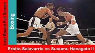 Erbito Salavarria vs Susumu Hanagata II widescreen short clip 1975 Title Boxing Match [upl. by Aldous]