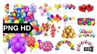 Birthday Balloons Png Image Pack Free Download by Apple Studio 2020 [upl. by Nnaeoj]