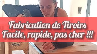 fabrication de Tiroirs Facile rapide et pas cher [upl. by Alexina]