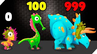 ЭВОЛЮЦИЯ ЗАЩИТЫ ДИНОЗАВРОВ ОТ ДИКИХ ДРЕВНИХ ЛЮДЕЙ Dino Bash [upl. by Enelrac667]