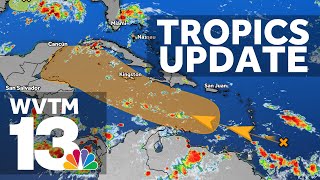 Tropical Waves track across the Atlantic Ocean as the peak of hurricane season approaches [upl. by Irim]