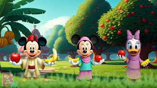 Apples and Bananas Song Mickey Mouse Nursery Rhymes amp Kids Songs [upl. by Hamitaf]