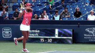 Ivanovic versus Azarenka Tennis Highlights [upl. by Sanferd653]