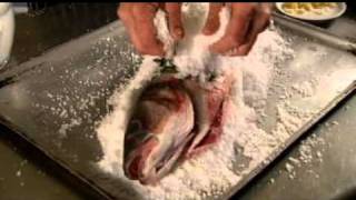 RECIPE  Sea Bass Baked in Salt [upl. by Artamas]