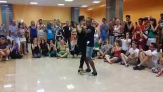 Morenasso and Anaïs Kizomba Follow My Lift Demo at Bachaturo Warsaw 2015 [upl. by Htebharas136]