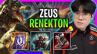 T1 Zeus Plays Renekton Top vs Quinn  Season 2024 [upl. by Gerda]