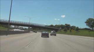 Iowa  Interstate 235 West in Des Moines  Mile Marker 13 to 0 Full Length [upl. by Laverne362]