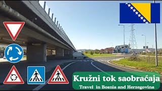 Pravila saobraćaja u kružnom toku Praktična demonstracija 🇧🇦 BHRoadStoriesBH [upl. by Tyler]