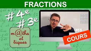 LE COURS  Les fractions  Quatrième  Troisième [upl. by Thirza459]