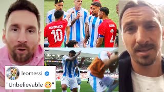 Famous Reaction On Argentina vs Morocco Big Controversial Match  Morocco Fan Attack Players [upl. by Tabby]