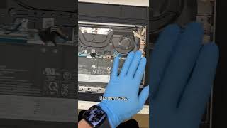 Replacing the top case on a Lenovo ThinkBook laptop pc tech technology shorts [upl. by Avril]