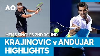 Filip Krajinovic vs Pablo Andujar Match Highlights 2R  Australian Open 2021 [upl. by Amre]