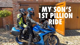 1ST PILLION RIDE ADVICE AND IMPRESSIONS FROM MY 12YO SON 🇫🇷 soustitres [upl. by Koressa338]