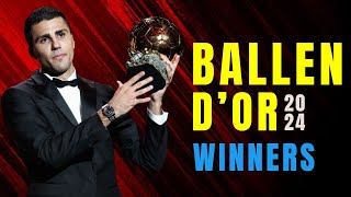 Ballen dor celebration2024  All Ballon dOr 2024 Winners Full Recap with Visual Highlights [upl. by Aggappera]