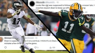 What Happened on the Eagles Blown Coverage vs the Packers [upl. by Adnilem408]