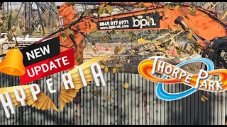 Thorpe park new rollercoaster Hyperia update Ep6 [upl. by Zoba312]