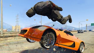 GTA 5 Swat Outfit No Seatbelt Car Crashes Euphoria physics Ragdolls Ep 1 [upl. by Ramsey]