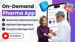 Build Your Own Medicine Delivery App like NowRx PillPack NetMeds RiteAid  Pharma App Development [upl. by Sapers]