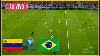 VENEZUELA X BRASIL AO VIVO COM IMAGENS ASSISTA AGORA JOGO DE HOJE NO PES21 [upl. by Yramliw]