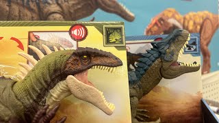 2024 Jurassic World Epic Evolution BECKLESPINAX amp THERIZINOSAURUS John Hammond Collection [upl. by Leidba]