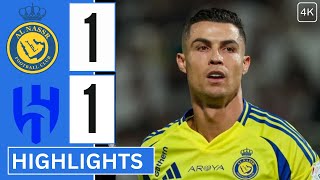 Al Nassr vs Al Hilal 11 Extended highlights amp All goals  Talisca  Saudi Pro League 2024 HD [upl. by Vokaay]