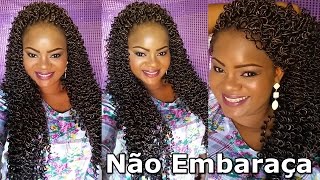 Tutorial Crochet Braids com Cachos feitos em casa  Por Alê Soares ♥ [upl. by Ikir]