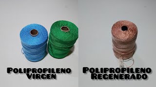 Diferencia polipropileno virgen vs polipropileno reciclado para tejer bolsas [upl. by Ailehc39]