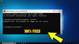 Fix REAGENTCEXE  The windows Re image was not found in Windows 11  10  fix reagentc enable Error [upl. by Meijer]